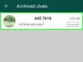 WhatsApp: Archivierte Chats mit WikiHow-Logo und Nachricht.