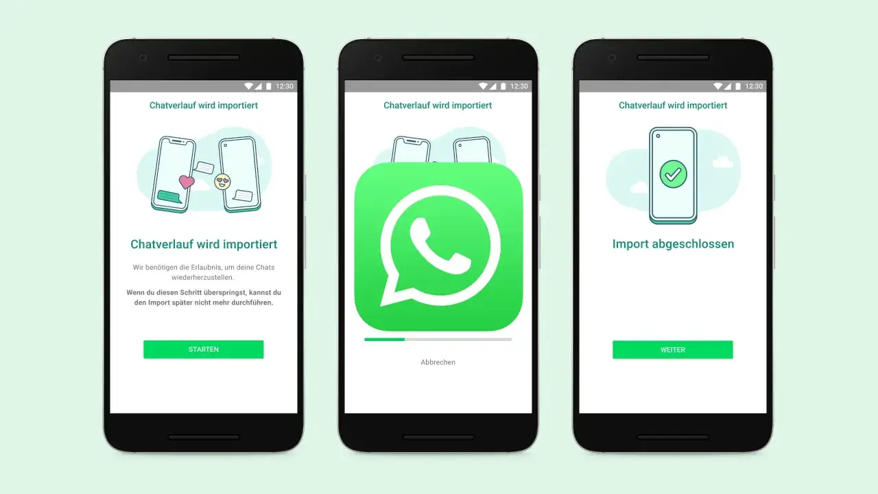 WhatsApp Chat Übertragung Android iPhone